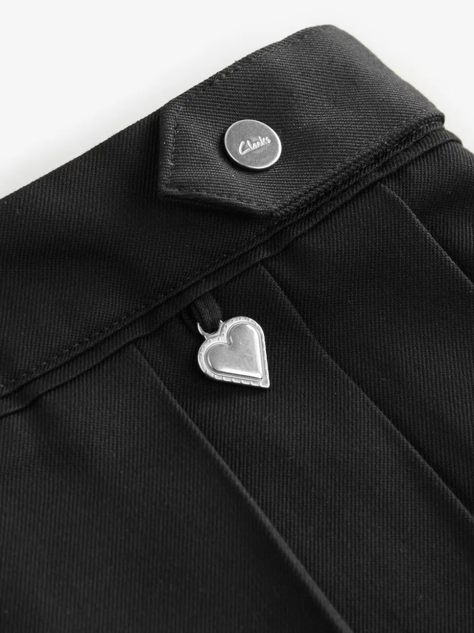 Clarks Black Pleated School Skirt