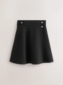 Clarks Black Pull-On Ponte Skater School Skirts 2 Pack