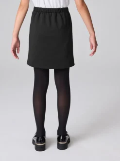 Clarks Black Senior Girls School Ponte Pencil Skirt