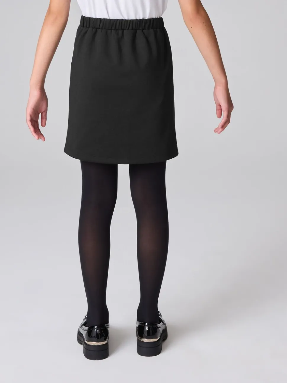 Clarks Black Senior Girls School Ponte Pencil Skirt