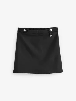 Clarks Black Senior Girls School Ponte Pencil Skirt
