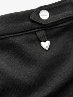 Clarks Black Senior Girls School Ponte Pencil Skirt