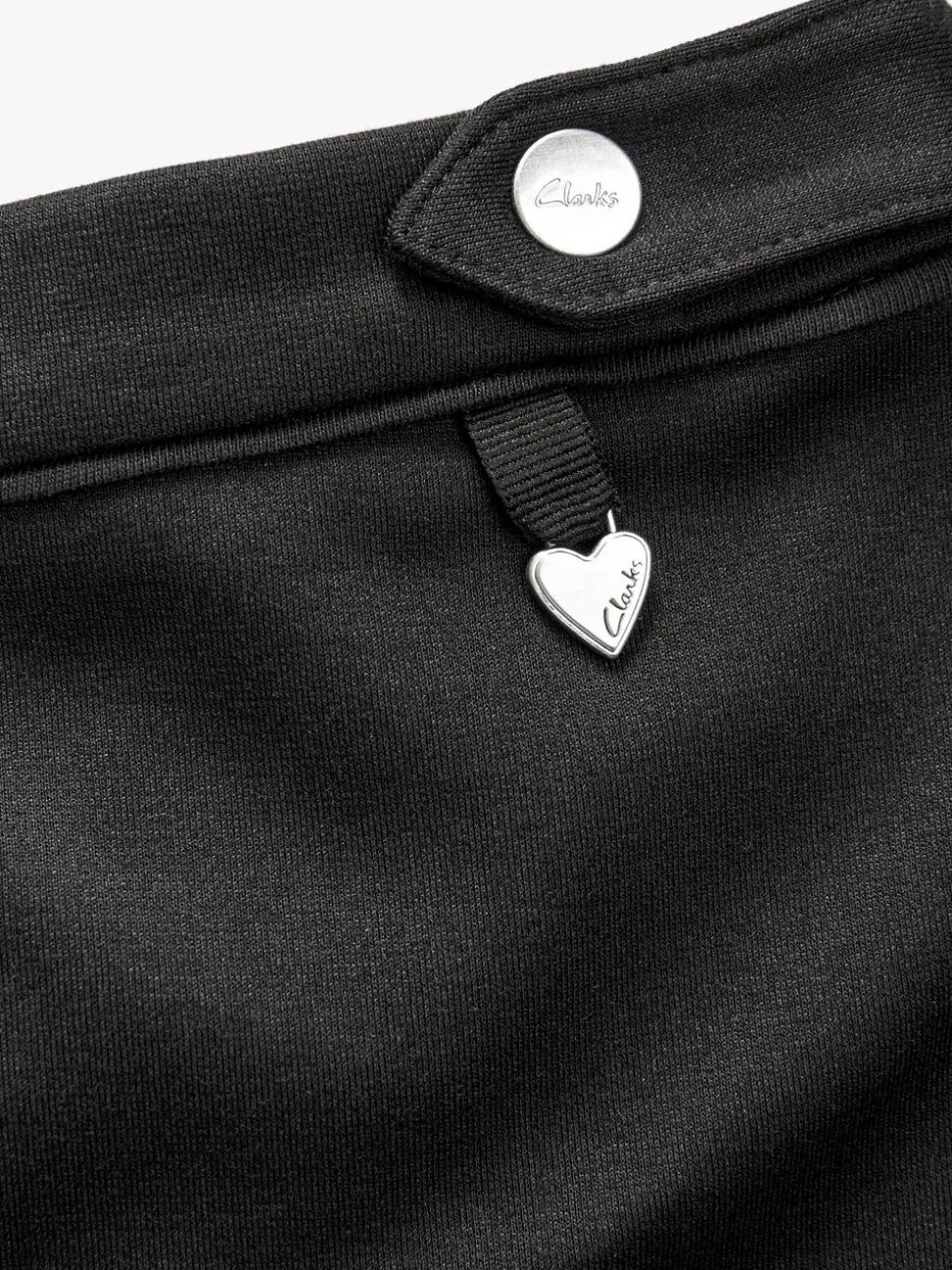 Clarks Black Senior Girls School Ponte Pencil Skirt