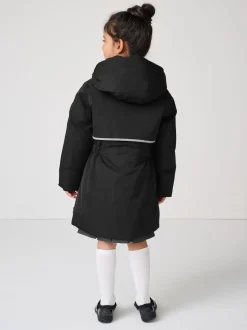 Clarks Black Waterproof Padded Tech Coat