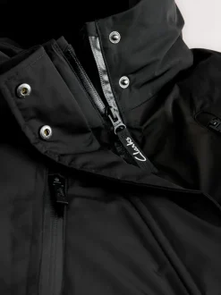 Clarks Black Waterproof Padded Tech Coat