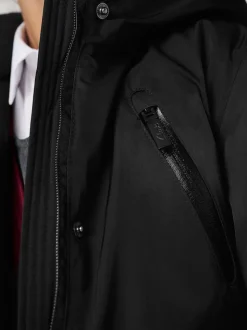 Clarks Black Waterproof Padded Tech Coat