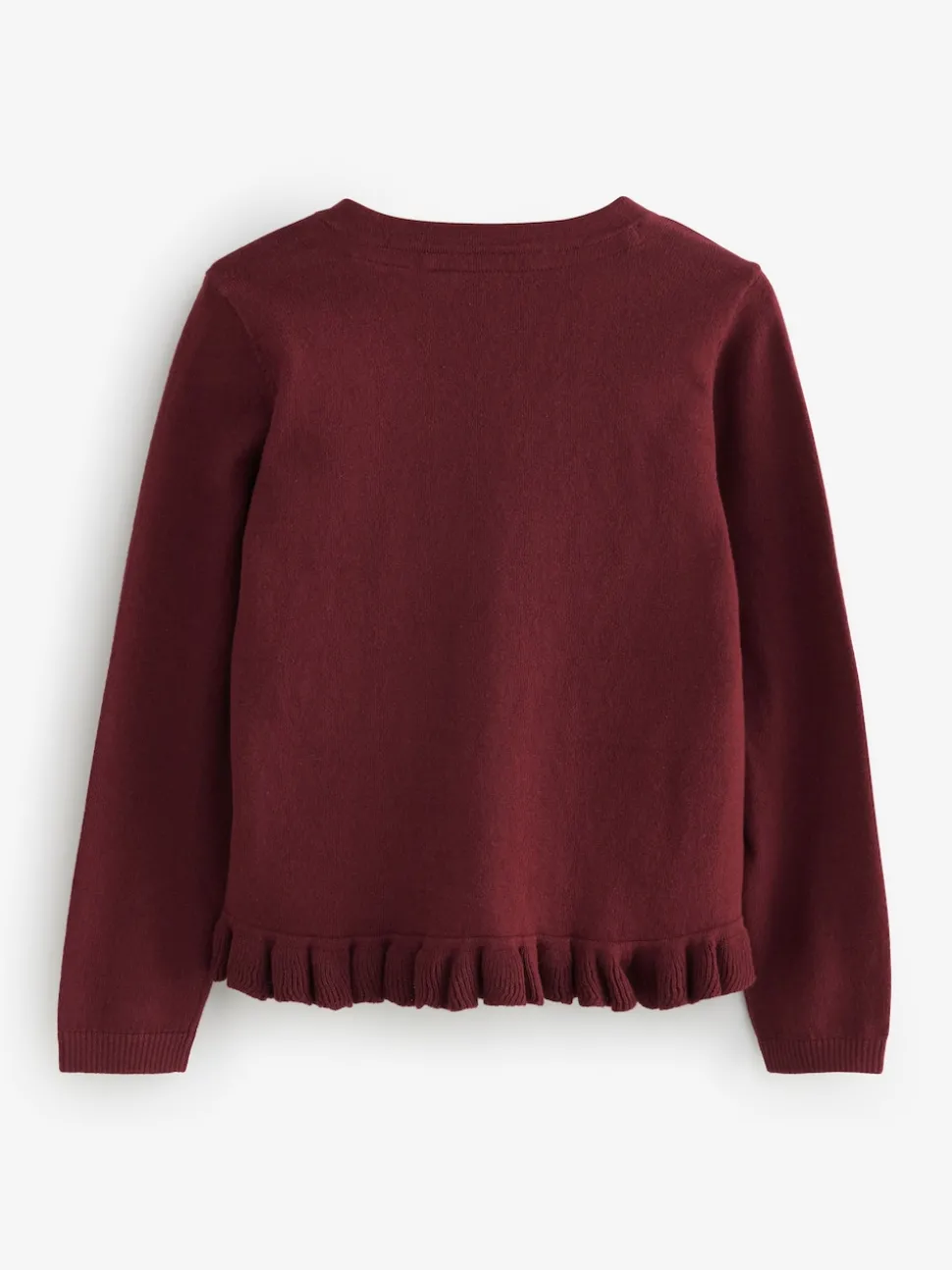 Clarks Burgundy Red Bow Knitted School Cardigans 2 Pack