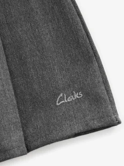 Clarks Grey Pleated School Skirts 2 Pack