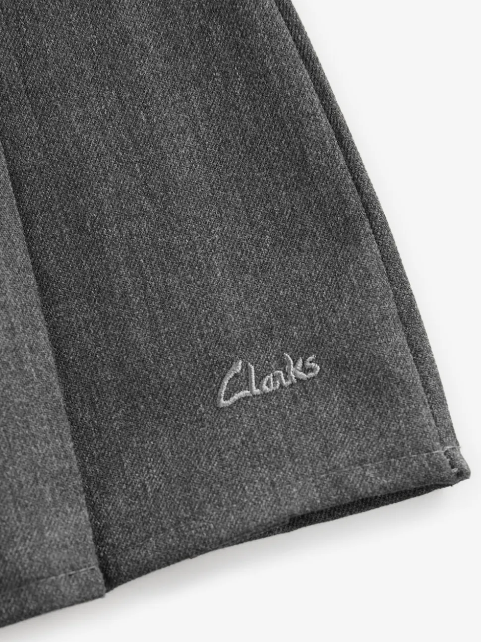 Clarks Grey Pleated School Skirts 2 Pack