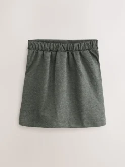 Clarks Grey Pull-On Ponte Pencil School Skirts 2 Pack