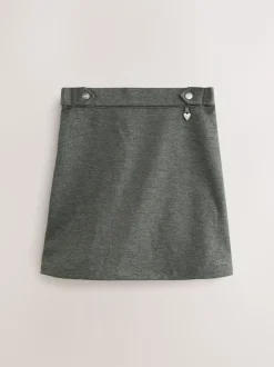 Clarks Grey Pull-On Ponte Pencil School Skirts 2 Pack