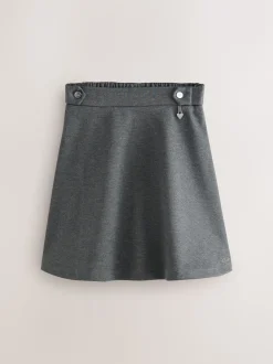 Clarks Grey Pull-On Ponte Skater School Skirts 2 Pack