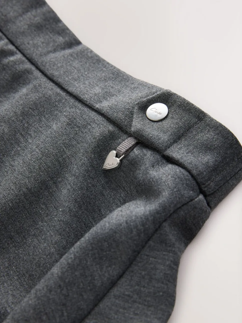 Clarks Grey Pull-On Ponte Skater School Skirts 2 Pack