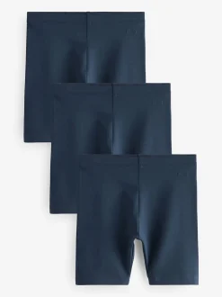Clarks Indigo Blue School Jersey Cycling Shorts 3 Pack
