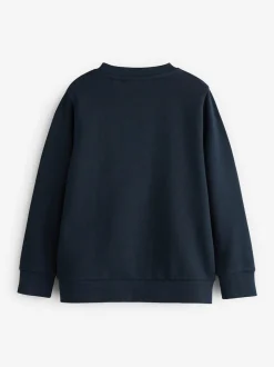 Clarks Navy Blue Unisex Crew Neck School Sweatshirt