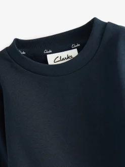 Clarks Navy Blue Unisex Crew Neck School Sweatshirt