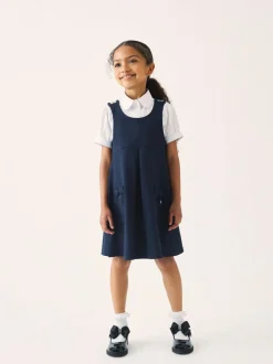 Clarks Navy Clarks School Ponte Pinafore Dress
