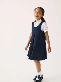Clarks Navy Clarks School Ponte Pinafore Dress