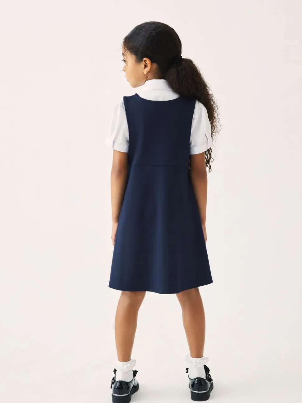 Clarks Navy Clarks School Ponte Pinafore Dress