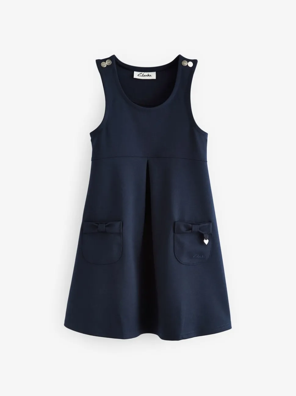 Clarks Navy Clarks School Ponte Pinafore Dress