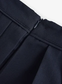 Clarks Navy Pleated School Skirts 2 Pack