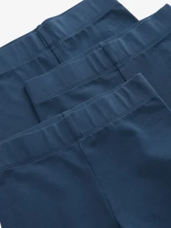 Clarks Navy School Jersey Leggings 3 Pack