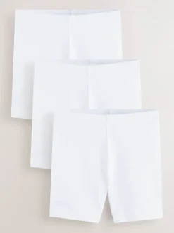 Clarks White School Jersey Cycling Shorts 3 Pack