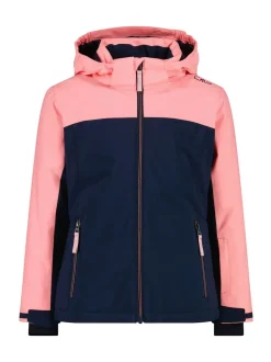 CMP Blue Snaps Hood Kids Ski Jacket