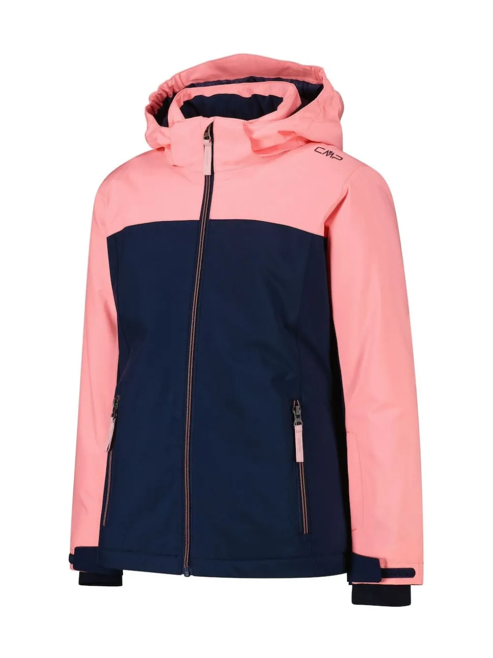 CMP Blue Snaps Hood Kids Ski Jacket