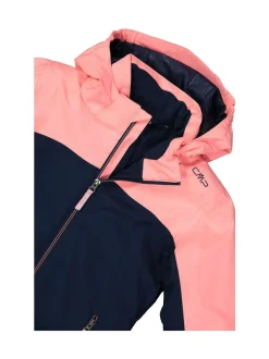 CMP Blue Snaps Hood Kids Ski Jacket