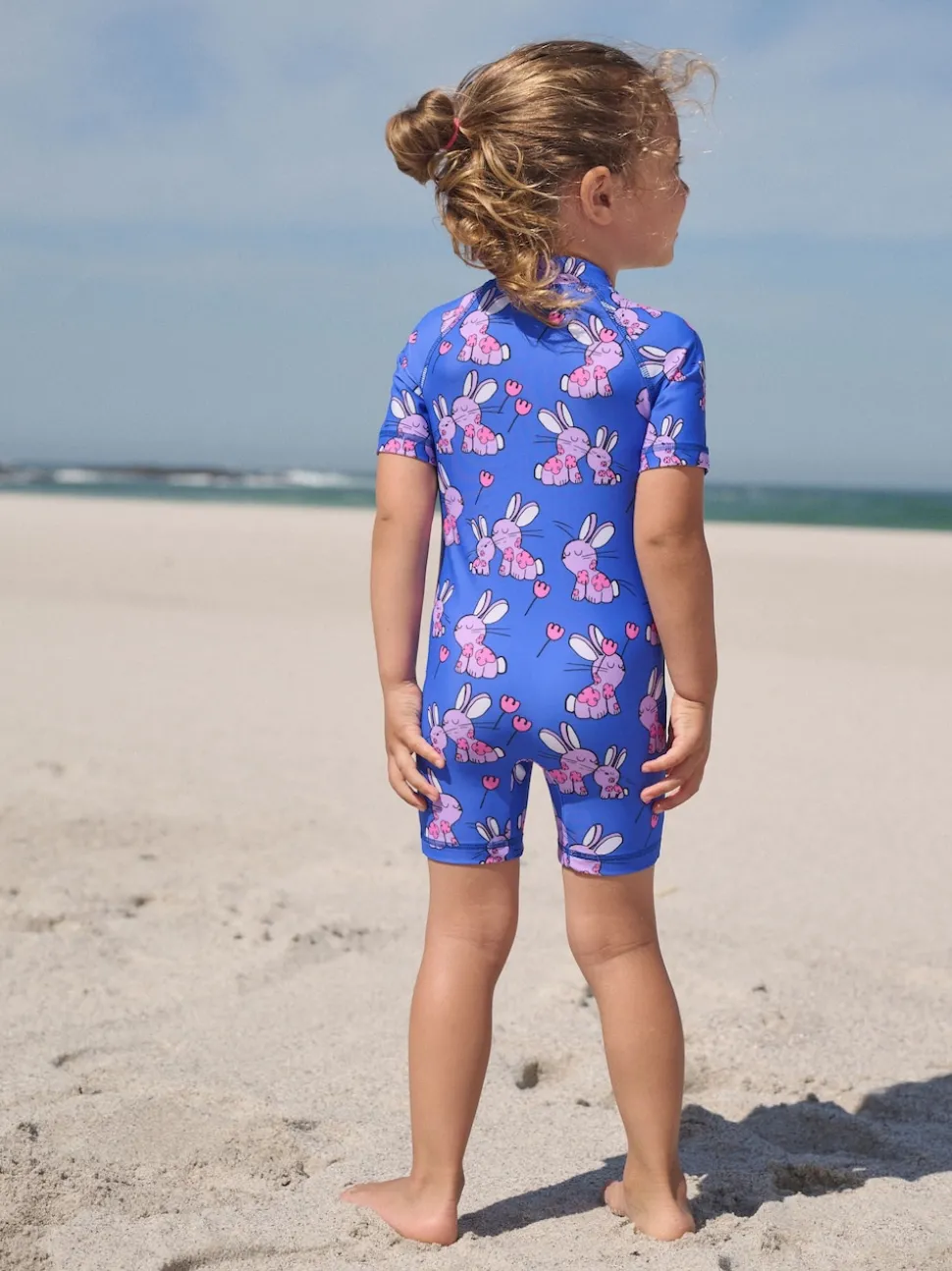Cobalt Blue Bunny Sunsafe Swimsuit (3mths-10yrs)