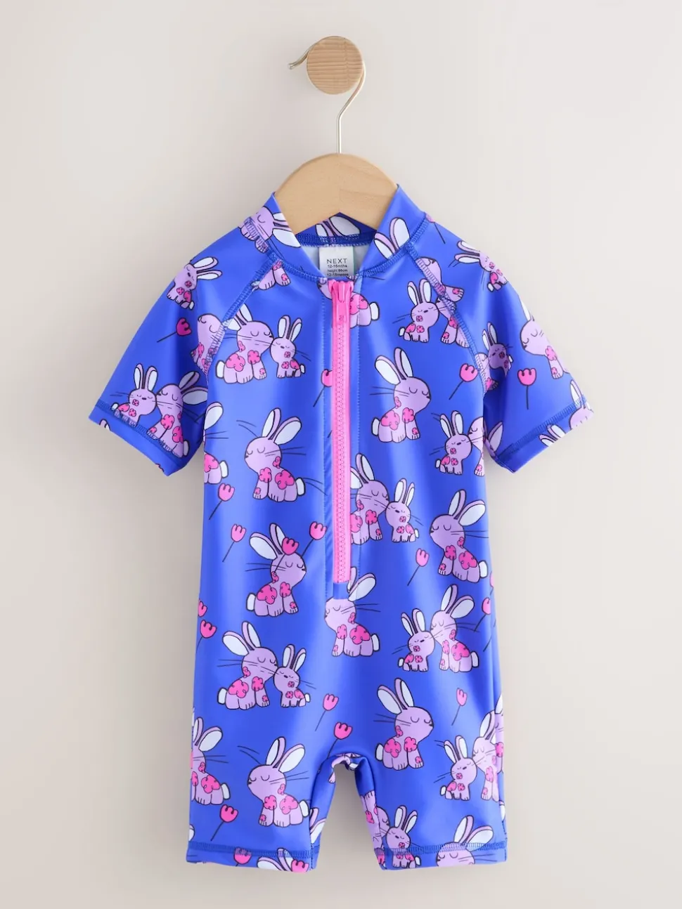Cobalt Blue Bunny Sunsafe Swimsuit (3mths-10yrs)