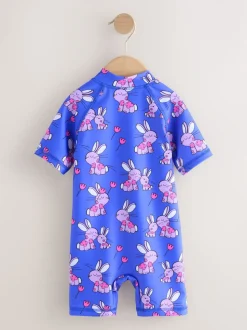 Cobalt Blue Bunny Sunsafe Swimsuit (3mths-10yrs)