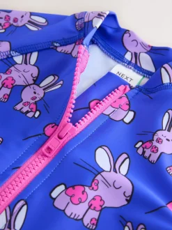 Cobalt Blue Bunny Sunsafe Swimsuit (3mths-10yrs)