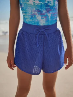 Cobalt Blue 2-in-1 Beach Shorts (3-16yrs)