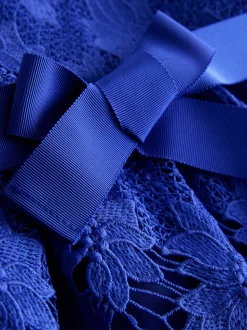 Cobalt Blue Lace Occasion Dress (3-16yrs)