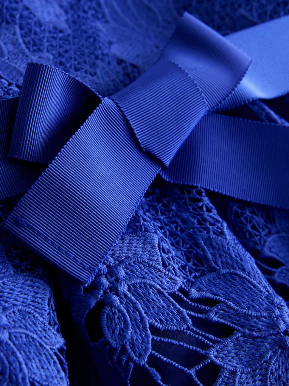 Cobalt Blue Lace Occasion Dress (3-16yrs)