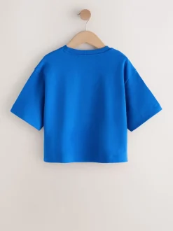 Cobalt Blue Oversized Boxy Heavyweight T-Shirt (3-16yrs)
