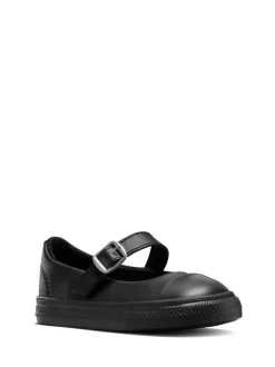 Converse Black Chuck Taylor Toddler Dainty Mary Jane Trainers