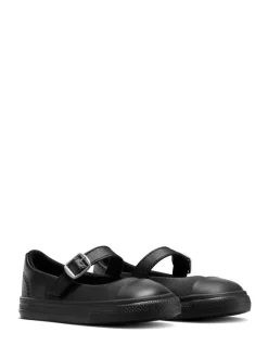 Converse Black Chuck Taylor Toddler Dainty Mary Jane Trainers