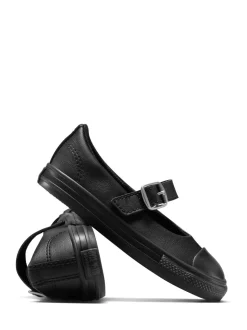 Converse Black Chuck Taylor Toddler Dainty Mary Jane Trainers