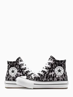 Converse Animal Chuck Taylor Kids EVA Lift Leopard High Trainers