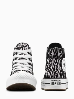 Converse Animal Chuck Taylor Kids EVA Lift Leopard High Trainers