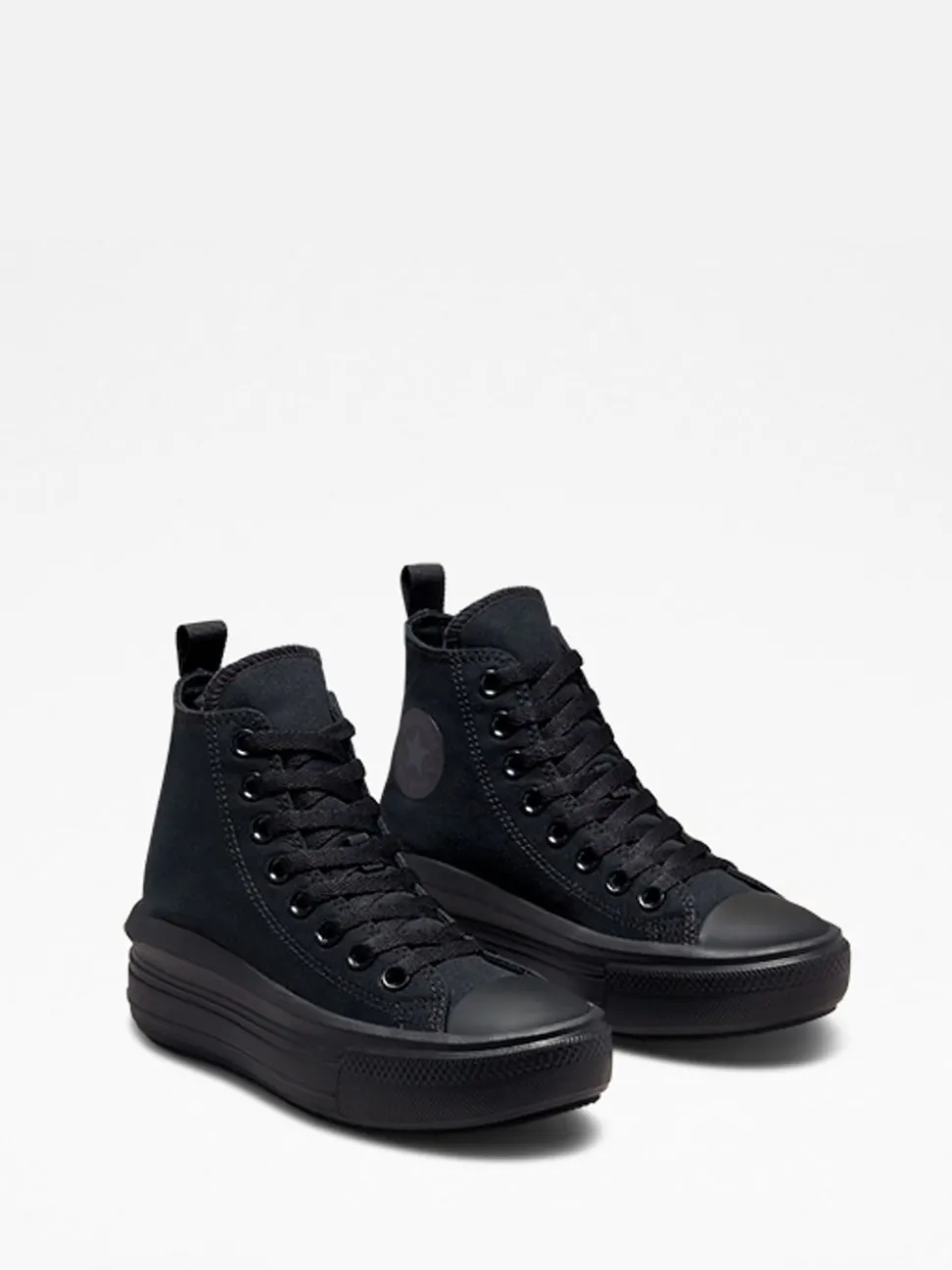 Converse Black chrome Youth Chuck Taylor Move Trainers