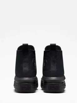 Converse Black chrome Youth Chuck Taylor Move Trainers