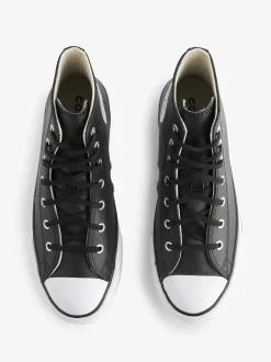 Converse Black EVA Leather Lift Youth Trainers