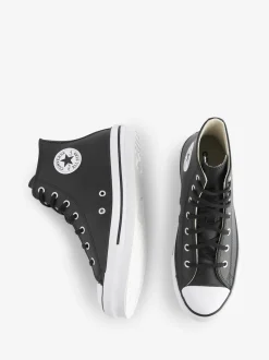 Converse Black EVA Leather Lift Youth Trainers
