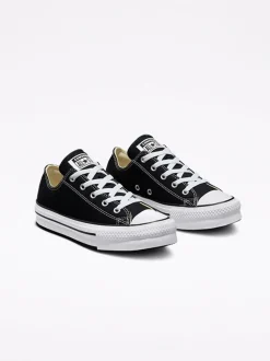 Converse Black EVA Lift Chuck Ox Youth Trainers