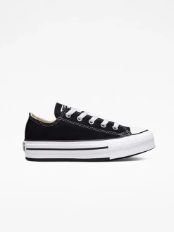 Converse Black Eva Lift Chuck Ox Junior Trainers
