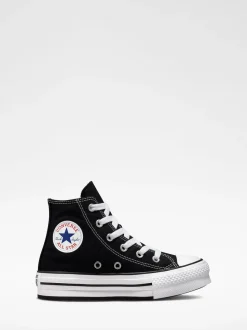 Converse Black Eva Lift High Top Junior Trainers